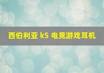 西伯利亚 k5 电竞游戏耳机